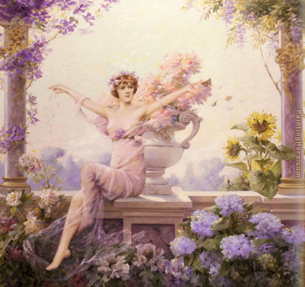 Abbema Flora painting - Louise Abbema Abbema Flora art painting